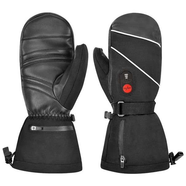 Men's Gloves Heated Gloves Touch Screen Warming Heated Ski Gloves Splash Proof _desvips.com
