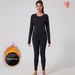 Autumn Winter New Fleece-Lined Thermal Underwear For Women, Slim Fit Base Layer, Sweat-Wicking Quick-Dry Sports Set_desvips.com