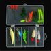 Lure Bait Box Set, Sequin Soft Worm, Minnow, Single-tail Vib, Portable Artificial Hard Bait, Complete Set Of Fishing_desvips.com