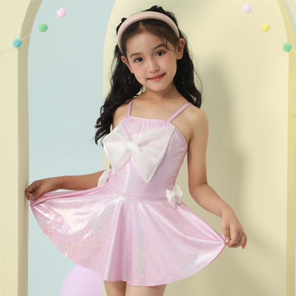 Trendy Girls' Cute Bunny One-Piece Princess Swimsuit, Beach And Seaside Children's Cartoon Swimwear_desvips.com
