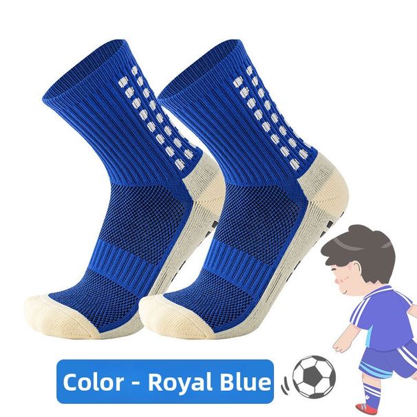 Men's Color Blocked Sports Socks Non-Slip Mid Calf Basketball Cycling Soccer Socks Zhuji_desvips.com