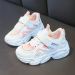 Big Girls Mesh Breathable White Sneakers For Children's Version Platform Sports Running Daddy Shoes 5 6 8 10 11 12 Years_desvips.com