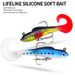 Simulated Lure Curved Tail Lead Fish Soft Bait 8.5cm 8.7g For Bass And Sea Fishing_desvips.com
