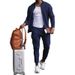 ActiveGo ActiveGo Spring Autumn New European And American Casual Outdoor Sports Men's Two-piece Suit_desvips.com