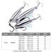 Lure Long Spinner Shore Casting Jig Feather Hook Quick Draw Mackerel Bass Whitebait Metal Bait_desvips.com