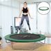 Trampolin Randabdeckung Sicherheitsnetz Wetterplane Leiter Randabdeckung: Ø 244cm Grün_desvips.com