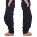 2025 New Work Pants Men's Casual Pants Elastic Waist Large Size Pants Multi-pocket Loose Trousers Construction Site Pants_desvips.com