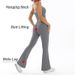 Scrunch Suit Women's Yoga Set Gym Wear Sexy Sports Bras And Flared Leggings Sets Fitness Outfits Female Workout Clothes_desvips.com