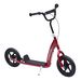 Trottinette Enfant Patinette Pneus 30 Cm Hauteur Guidon Réglable Poignée Frein Et Béquille Acier Pour Enfants À Partir De 5 Ans Rouge_desvips.com