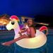 Pool & Accessories Unicorn Pool Float Lounge For Adults Inflatable Chaise With Backrest Led Lights Heavy Duty Pvc_desvips.com