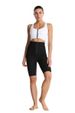 Damen Hochtaillierte Sauna‑Shorts Mit Verstellbarem Haken‑Ösen‑Verschluss, Nano‑Silber‑Beschichtung Wärmespeichern Fitness‑ShortsFigurformende Short_desvips.com
