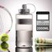 Water bottle Large capacity straw cup Student plastic cup_desvips.com