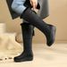 2025 Winter Waterproof Down Cotton Snow Boots Women's Mid-tube Boots Round Toe Thick Sole Thick Fur Comfortable And Warm Cotton Shoes_desvips.com