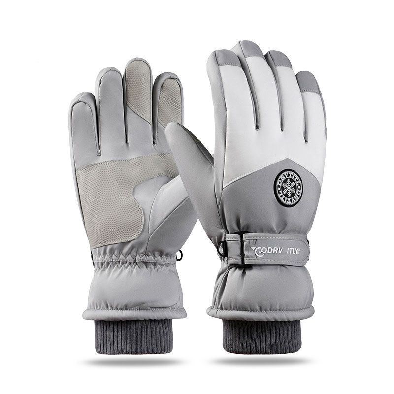 Outdoor Baseball Softball Batting Suitable For Adults And Teenagers Winter Fleece-Lined Warm Cycling Ski Gloves_desvips.com