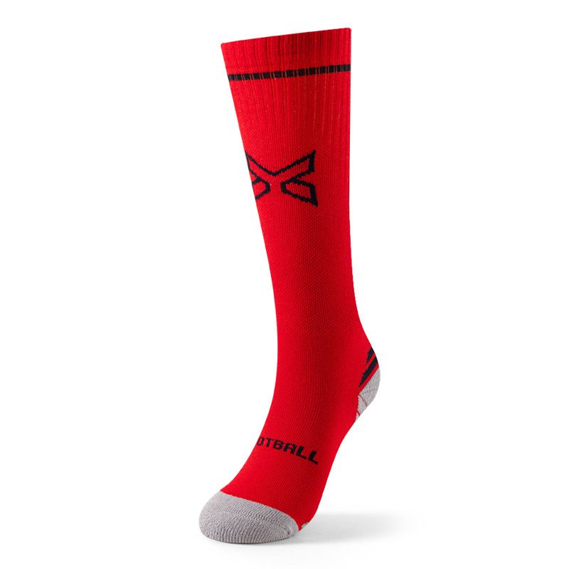 Spring/Summer High Top Soccer Socks for Children Boys Girls Teenagers Sweat Absorbing Breathable Shock Absorbing Seamless Calf Socks_desvips.com