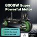 X13 72V 8000W Dual Motor Off-Road Adult Electric Escooter 13Inch Vacuum All-terriain Tires 40Ah Lithium Battery Foldable Two Wheel Electric Scooter_desvips.com