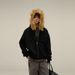 Hooded Zipper Cardigan Spring And Autumn New Trendy High-End Jacket Sweatshirt American Style Fur Collar_desvips.com