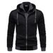 Fashion Casual F Ake Two-Piece Slim Fit Color-Block Hooded Cardigan Sweatshirt New Men's Style_desvips.com