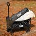Mini Collapsible Folding Utility Beach Wagon Cart Heavy Duty Large Capacity Fold Wagon Outdoor Trolley Portable Camping Cart_desvips.com