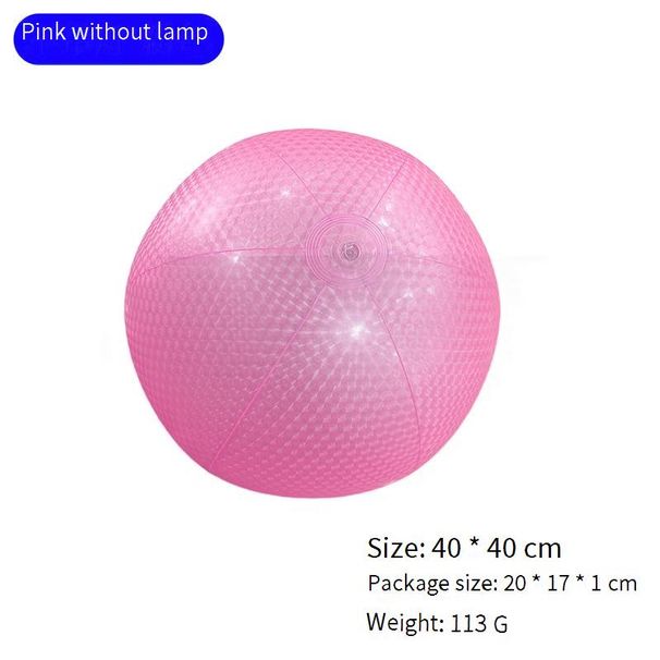 Led Light-Up Inflatable Lounge Float - Pearl Glow Floating Bed For Adults (Single Person Battery Powered)_desvips.com