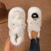 Small Original Cute Baotou Fluffy Female Autumn And Winter Wear 2024 New Thick Bottom Plus Fleece Warm Cotton Slippers_desvips.com