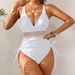 Women's Sexy One-Piece Swimsuit With Back Tie & Cutout - Tummy Control & Adjustable Straps_desvips.com