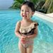 2026 New Girls' One-Piece Swimsuit Indoor Summer Fashion, Internet Celebrity Baby Girl Princess Swimwear For Outdoor Use_desvips.com