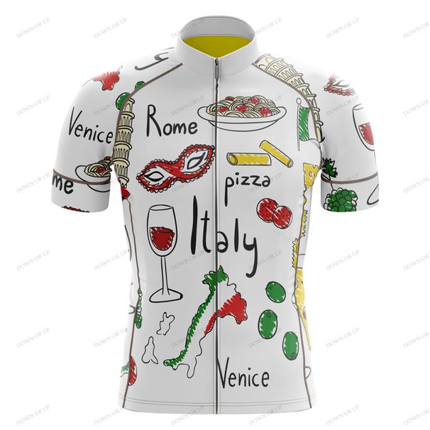 Italy Cycling Jersey Set Maillot Ciclismo Hombre Cycling Clothing Short Sleeve Bike Suit Bib/Shorts Breathable Gel Pad MTB_desvips.com