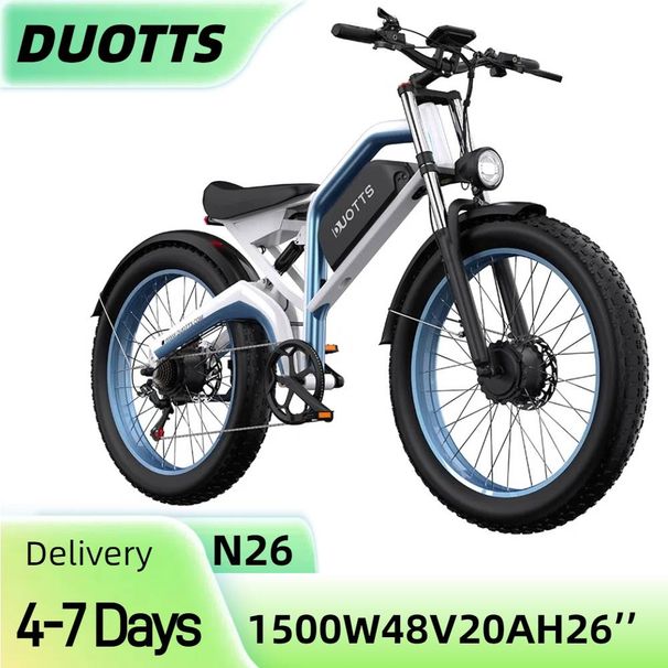 DUOTTS N26 Electric Bike 26" 1500w Dual Motors 48V 20Ah Samsung Battery_desvips.com
