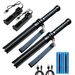 2 Stück Ultrahell Leistungsstark Aufladbar Sicherheitsstick Taschenlampe Handgerät Licht Zuhause, Im Freien, Camping Taktische Fackel Lampen_desvips.com