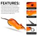 Lure Double Hook Simulation Frog Mouse 6cm 11.5g Soft Bait For Snakehead Fishing_desvips.com