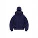 Men's Fashion Thickened Double-Layer Hooded Barak Hood Double Collar Zipper Cardigan Sweatshirt_desvips.com