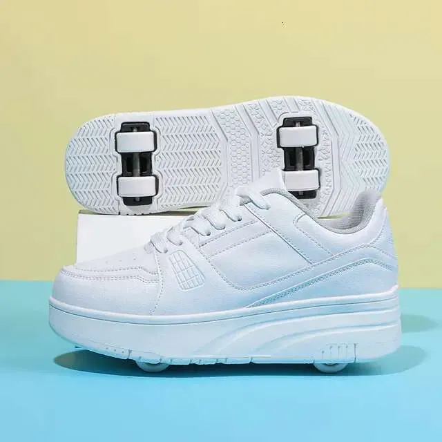 Roller Skate Shoes Kids Autumn Children Fashion Casual Sports Toy Gift Games Boys 4 Wheels Sneakers Girls Boots_desvips.com