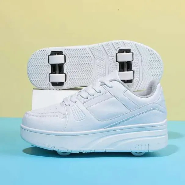 Roller Skate Shoes Kids Autumn Children Fashion Casual Sports Toy Gift Games Boys 4 Wheels Sneakers Girls Boots_desvips.com