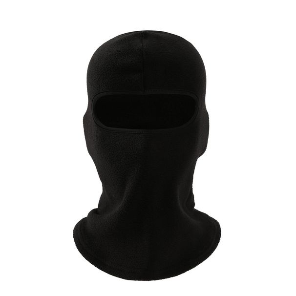 Autumn And Winte Fleece Hooded Cap Spots Cold-Poof Wam Ski Mask Outdoo Cycling Windpoof Face Potection Neck_desvips.com