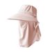 Full Range Outdoor Women's Summer Hat, Large Brim Face Mask, UV Neck Protection Sun Hat_desvips.com
