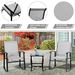 Vongrasig 3-Piece Outdoor Rocking Bistro Set With Textilene Fabric, Includes Two Rocker Chairs And A Glass Table, Suitable For Patio, Lawn, Garden, Ba_desvips.com