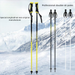 Lightweight Aluminum-Magnesium Alloy Thin 100-1 Winter Ski Equipment Snowboard Poles_desvips.com