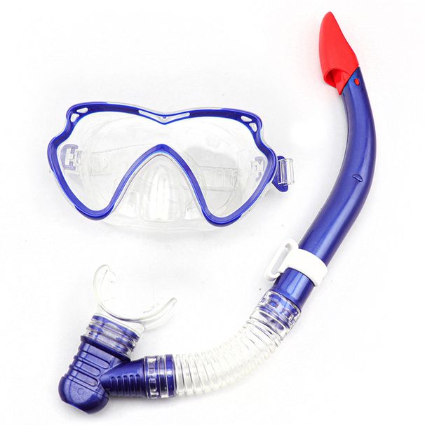 Large-frame Goggles, Semi-dry Two-piece Set, Diving Suit With PC Lenses And PVC Snorkel Body, Manufactured Locally_desvips.com