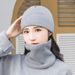001 FEWK Winter Hiking Outdoor Warm Pullover With Fleece Lining, Stretchy Two-Piece Set, Cross-Border Casual Fashion Knitted_desvips.com