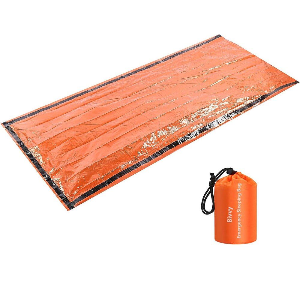 Emergency Sleeping Bag Ultra Waterproof Mylar Thermal Blankets Lightweight Survival Sleeping Bag Keep Warm For Camping Hiking_desvips.com