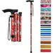 Adjustable Foldable Flower-shaped Aluminum Alloy Walking Stick Portable Elderly Walking Stick Suitable For Outdoor Hiking_desvips.com
