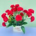 Carnation Potted Plants, Artificial Silk Flowers, Simulated Bouquets, Decorations For Teacher's Bedroom, Mother's Living_desvips.com