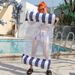 New Water Deck Chair Striped Two-tube Inflatable Hammock Inflatable Water Floating Row Adult Floating Bed_desvips.com