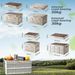 Qunature Camping Box Foldable Organiser Camping Box Storage Box 26/55/60L_desvips.com