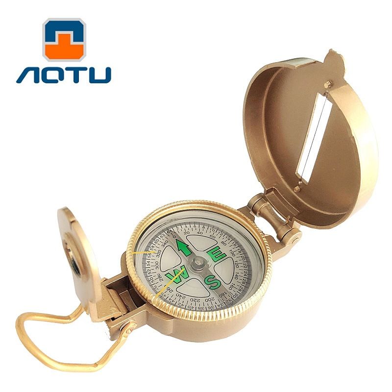 Outdoor Camping Tools: Metal Portable Compass Lens, Hiking Compass, North Needle AT7590, Available For Dropshipping_desvips.com