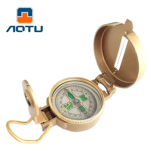 Outdoor Camping Tools: Metal Portable Compass Lens, Hiking Compass, North Needle AT7590, Available For Dropshipping_desvips.com