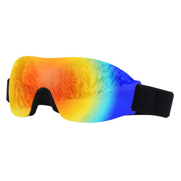 Children's Single-layer Skiing Glasses High-definition Colorful Snow Riding Windproof And UV Resistant Goggles_desvips.com