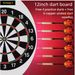 Dart Set - Professional Darts With Double-Sided Flocked Dartboard For Home Use_desvips.com
