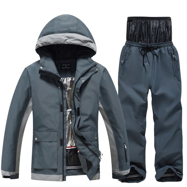 001 New Snowboaing Suit For Men Women, Couple Style, Winter Warm Thickened Korean Version Ski Jacket And Pants, Double_desvips.com